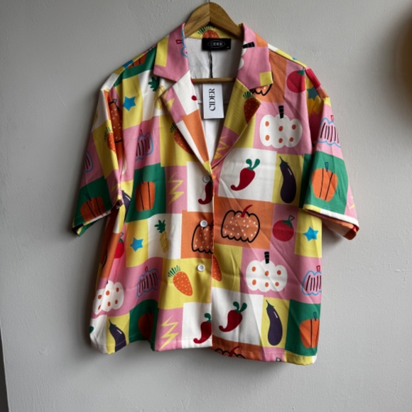 NWT CIDER - Matching Shorts and Button Up Shirt Set - Picture 3 of 11